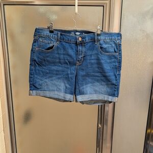 Old Navy Dark Blue Jean Shorts